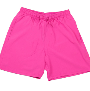 Pantalones Cortos de Béisbol Rosa Intenso para Hombre, Color Sólido, Cintura Elástica con Cordón, Ropa Deportiva Ligera para Béisbol - Product Image 6