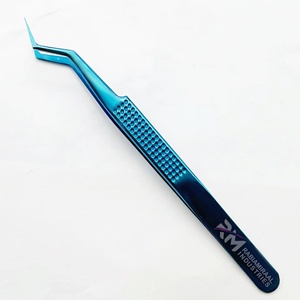 Ensemble de 5 pinces à cils de différentes couleurs plasma, pointe de précision, prise en main douce, pinces pour extensions de cils, nouveau design de prise en main - Product Image 3