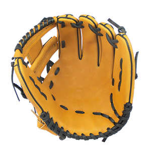 Gants de baseball pour jeunes imprimés sur mesure, en cuir noir, gants de baseball OEM, gants de sport de haute qualité - Product Image 6
