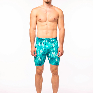 Pantalones Cortos de Compresión de Punto Sólido para Hombre, Casuales, de Secado Rápido, Transpirables, con Cintura Elástica y Estampado, para Gimnasio, Correr, Yoga - Product Image 2