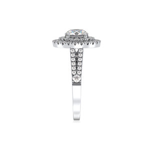 Bagues de fiançailles pour femmes REYES OEM ODM, bijoux fins sur mesure en argent sterling 925, moissanite ronde de 1,23 carat certifiée GRA. - Product Image 4