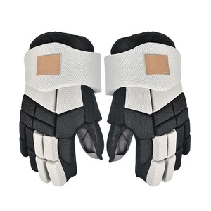 Gants de sport sans doigts en polyester respirant avec fermeture auto-agrippante unisexe toutes saisons noir blanc 2027 - Product Image 1