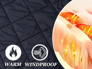 Chemise-veste en flanelle pour homme, chaude pour l'hiver, à manches longues, doublée matelassée, à carreaux, douce, boutonnée, épaisse - Product Image 3