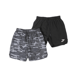 Shorts de Moda con Lavado Ácido para Hombre y Mujer, Estilo Vintage Desgastado, 300 GSM, Felpa de Algodón, Shorts de Invierno Cálidos, Estilo Cargo, con Logotipo Personalizado - Product Image 3