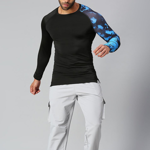 <b>Top</b> Quality Knitted Compression Shirts for Men-Elastic Long Sleeve Breathable Quick Dry Eco-Friendly Fitness Wear gym wear Men - Product Image 4