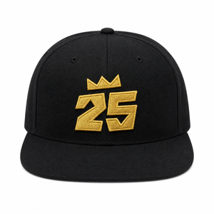 Casquette snapback noire à 6 panneaux avec broderie aile dorée, unisexe, décontractée, pour le golf (toile) - Product Image 2