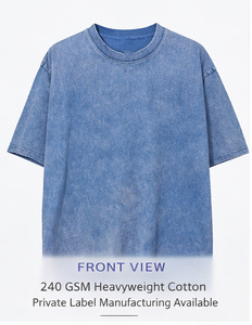 OEM Custom Logo Knitted Breathable Quick Dry Oversized <b>Tshirts</b> for Men 280 GSM 100% Cotton - Product Image 1