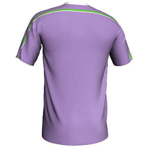 Camiseta Deportiva Personalizada de Fútbol, Color Morado y Verde, Uniforme de Equipo, Manga Corta - Product Image 2