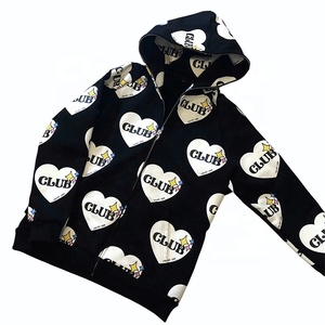 Sudadera con capucha de algodón 100% para hombre, con cremallera, forro polar grueso, diseño liso teñido, hombros caídos, transpirable, ideal para invierno. - Product Image 4