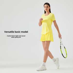 Camiseta Holgada Sexy con Cuello Redondo para Mujer, a la Moda, con Bolsillo, Manga Corta, 100% Algodón Orgánico - Product Image 6