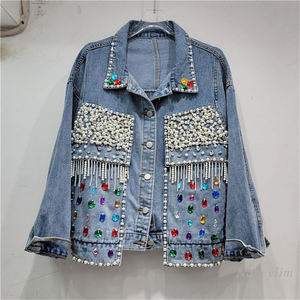 Best Style Men's Winter Denim <b>Jacket</b> High Quality Regular Size Made of Good Quality Men Denim <b>Rhinestone</b> <b>Jacket</b> - Product Image 2