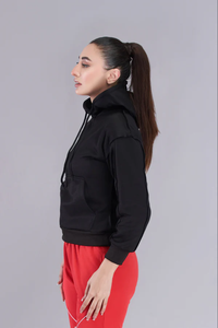 Sudadera acogedora de invierno con logotipo personalizado, sudadera para mujer con diseño de bolsillo, sudadera altamente recomendada para mujer - Product Image 5