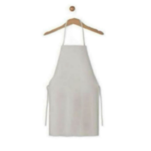 Tablier blanc 100 % coton de haute qualité, design personnalisé, pour chef, écologique, robuste, pour barbecue, cuisine, nettoyage domestique - Product Image 2