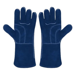 Guantes de Seguridad Ignífugos, Guantes de Soldadura Industriales de Cuero con Protección Térmica para Soldadores - Product Image 3