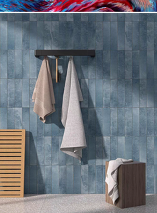 Carreau Gradient <span class=keywords><strong>Imitation</strong></span> Glacé Fait Main Bleu Sarcelle - Product Image 2
