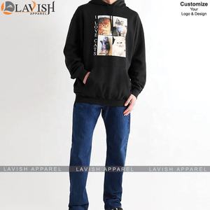 เสื้อฮู้ดผู้ชายคุณภาพสูง พิมพ์ลาย แฟชั่นลำลอง สไตล์สวมหัว รับผลิตตามสั่ง พร้อมปักโลโก้ ระบายอากาศได้ดี เหมาะสำหรับฤดูหนาว มีปกคลุมศีรษะ - Product Image 2