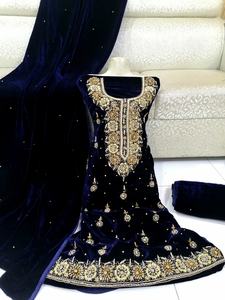 Ropa de India y paquistaní para mujer, traje étnico Punjabi con trabajo manual, Anarkali Salwar Kameez - Product Image 3