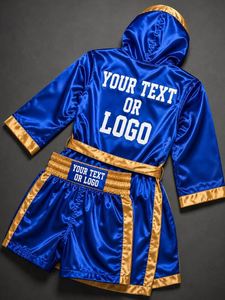 Ensemble uniforme de boxe personnalisé OEM ODM unisexe, débardeur slim, short et t-shirt, logo avant/arrière, 180g, toutes couleurs, toutes tailles, marque privée - Product Image 5