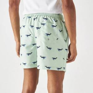 Venta al por mayor de pantalones cortos de baño transpirables para hombre impresión por sublimación mezcla de poliéster elástico con tejido de secado rápido - Product Image 3