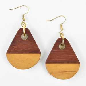 Pendientes Geométricos de Madera Estilo Bohemia, Joyería para Mujer para Fiestas y Eventos - Product Image 6