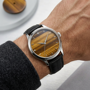 Disponible para Envío Inmediato: Esfera de Reloj de Ojo de Tigre Natural Calibrada, Disco Plano Redondo de 25 mm, Gema Amarilla para Ensamblaje de Relojes - Product Image 2