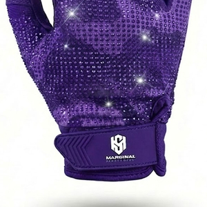Guantes de Fútbol Americano Transpirables con Logotipo Personalizado, Guantes Deportivos Antideslizantes con Pedrería, Nuevo Diseño Personalizado - Product Image 4