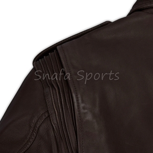 Autumn Winter Casual Men's Plus Size Genuine Leather Jacket Casual Wear Riding Jacket In Wholesale Price - Product Image 6
