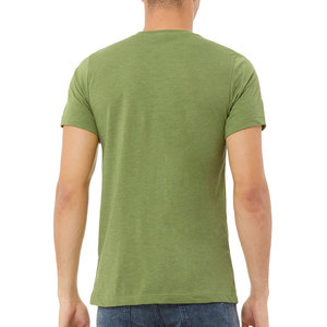 T-shirts noirs personnalisés pour hommes, manches courtes, col rond, 100 % coton peigné, logo brodé sur le devant, sérigraphie, formel - Product Image 3