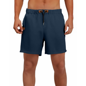 Shorts décontractés pour hommes en coton 100% écologique de haute qualité, avec cordon de serrage, style streetwear, design personnalisé, respirant et séchage rapide - Product Image 1