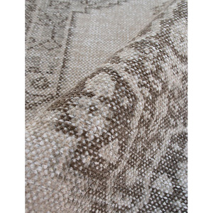 Alfombra Personalizada Tradicional de PET con Patrón Geométrico Anudado a Mano y Acabado Antiguo - Product Image 1