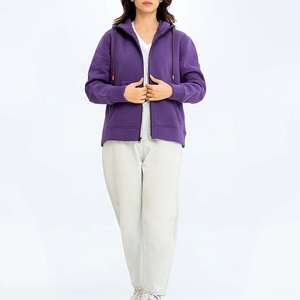 Sweat-shirt à capuche basique pour femme, en molleton doux, conçu pour un usage quotidien, tissu respirant, coupe décontractée, confortable, look élégant - Product Image 5