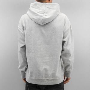 เสื้อมีฮู้ดแบบสวมหัวสำหรับผู้ชายผ้าคอตตอนสีเทาขนาดใหญ่พิเศษปักโลโก้ตามสั่งเสื้อผ้าแนวสตรีทผ้าขนแกะเก็บความร้อน - Product Image 2