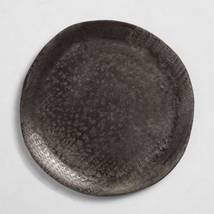 Plato de Presentación Redondo de Metal Moderno con Diseño de Mosaico Pintado a Mano para Uso en Hoteles, Restaurantes y Bodas - Product Image 1