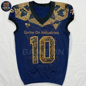 Premium Quality OEM ODM Wholesale Low MOQ Sportswear Manufacturer Custom American Football Uniform Set Team Jersey Pants - Product Image 3