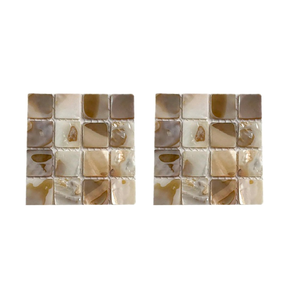 Nouvelle Arrivée : Sous-verre en Nacre, Design Oriental, Fait Main, pour Table Basse et Boissons - Meilleure Vente - Product Image 6