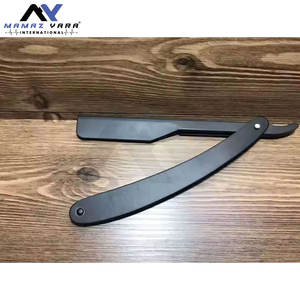 Navaja de Afeitar Recta Premium para Hombre, Navaja Clásica de Barbero con Mango Giratorio, Cuchillas Reemplazables, Herramienta Profesional de Aseo para Barberos - Product Image 1