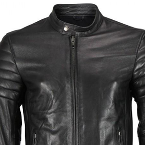 Luxury <b>Men's</b> Genuine <b>Leather</b> Cafe Racer <b>Jacket</b> Modern Slim Fit Full Grain <b>Leather</b> Fashion Outerwear Wholesale Custom - Product Image 6