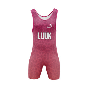 Custom One-Piece Wrestling <b>Singlet</b> Durable Lightweight Athletic Wear Moisture Management Fabric Wholesale Production Service - Product Image 1