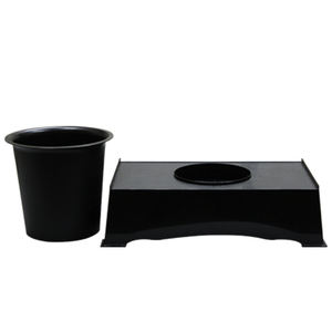 Pot de fleurs écologique en plastique PP Kyokadai pour la décoration de la maison, les halls d'hôtels, les cafés, 2 couleurs blanc et noir, 3 tailles mini, petit, moyen - Product Image 3