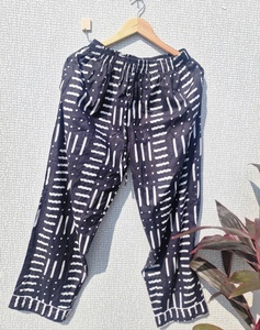 Women Cotton Pajama Set Abstract Dash Print Soft Breathable Night Suit Lounge Wear Co-ord Set Button <b>Down</b> Sleepwear - Product Image 2