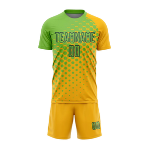 High Quality 100% Polyester <b>Soccer</b> Uniform Breathable Athletic Football Jersey Shorts Set Custom Team Name for Indoor/Outdoor - Product Image 1