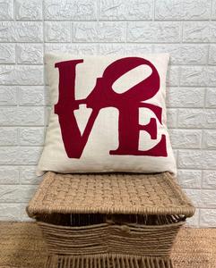 Housse de coussin carrée en coton 100% lavable, brodée à la main, personnalisable avec portrait, à pompons, noir et blanc, style bohème, pour canapé et lit, décoration intérieure - Product Image 4