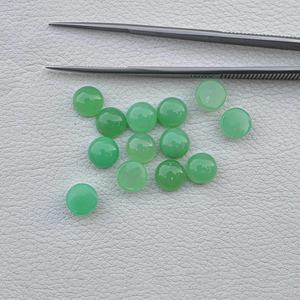 พลอยคริสตัลขัดเงารูปลูกแพร์ประดับอัญมณีสีเขียวธรรมชาติขนาด8มม. สำหรับทำเครื่องประดับ - Product Image 3