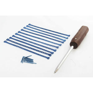 Plaques malleables à double tête en T de 1,5 mm, coupables, pour implants vétérinaires, 10 pièces - Product Image 1