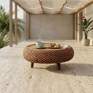 Taburete de Ratán de Diseño, Ideal para Salas de Estar, Dormitorios, Rincones de Lectura y Espacios Exteriores Cubiertos, desde India - Product Image 5