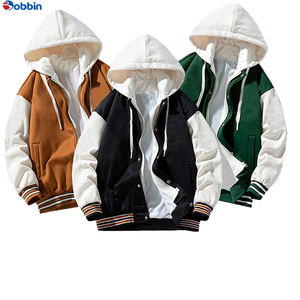 Veste universitaire en toile unisexe avec capuche, coupe-vent et imperméable, design hivernal - Product Image 5