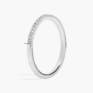 Anillo de Boda Clásico con Diamantes Cultivados en Laboratorio, Corte Redondo, Chapado en Rodio, Oro de 10K, 14K, 18K, Plata de Ley 925, 935, Joyería Fina - Product Image 3