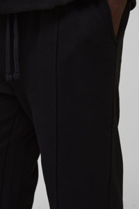 Pantalon de jogging en toile épaisse personnalisé pour homme, coupe droite décontractée, ample, 100 % coton, haute qualité, effet délavé - Product Image 3