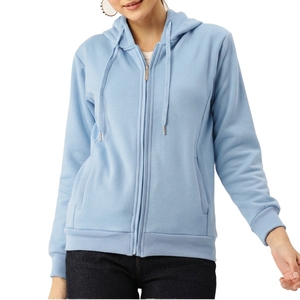 Sudadera con Capucha y Cierre de Cremallera, Unisex, de Color Sólido, Personalizada, de Manga Larga, Tejido de Forro Polar Grueso, Sudadera Cálida para Otoño/Invierno - Product Image 5