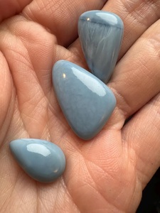 Cabujones de Ópalo Azul Genuinos, Piedras Preciosas Pulimentadas de Alta Calidad, Sin Tratar, Varios Tamaños, Piedras Naturales para Joyería - Product Image 2
